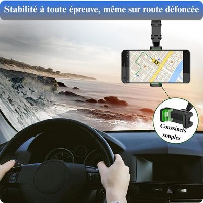 Phone Stand Pro™ – Support Rétroviseur 360° Ultra Rétractable