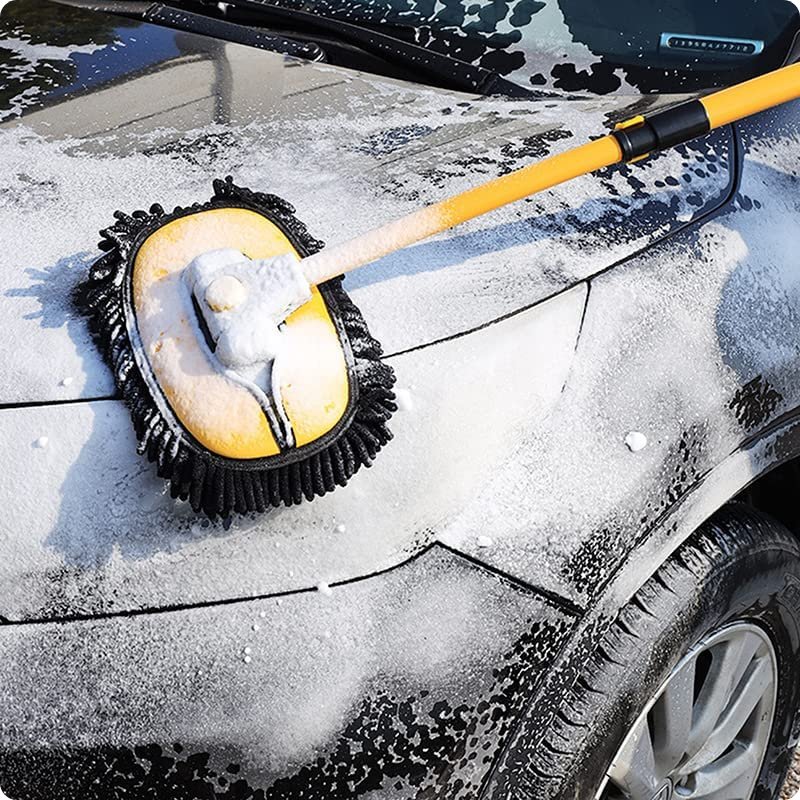 BALAI TELESCOPIQUE MICROFIBRE POUR VOITURE / Car Washing Mop™ - equipeauto64.com