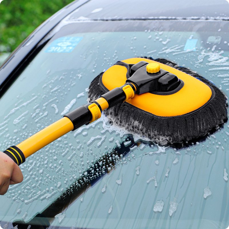 BALAI TELESCOPIQUE MICROFIBRE POUR VOITURE / Car Washing Mop™ - equipeauto64.com