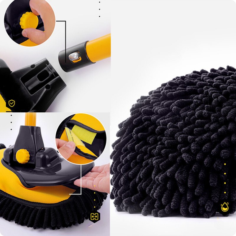 BALAI TELESCOPIQUE MICROFIBRE POUR VOITURE / Car Washing Mop™ - equipeauto64.com