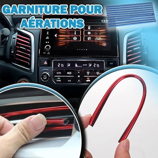 BANDES DÉCORATIVES POUR VOITURE ( 10 Pièces ) / VENT TRIM™ - equipeauto64.com