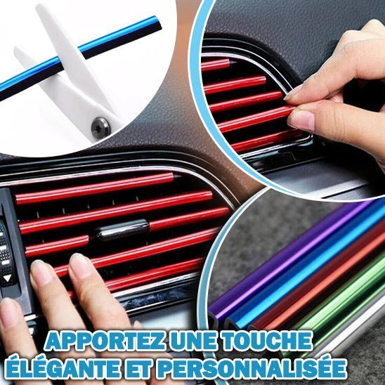 BANDES DÉCORATIVES POUR VOITURE ( 10 Pièces ) / VENT TRIM™ - equipeauto64.com