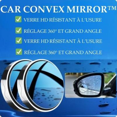 RETROVISEUR ANGLE MORT A VENTOUSE - CAR CONVEX MIRROR™ - equipeauto64.com
