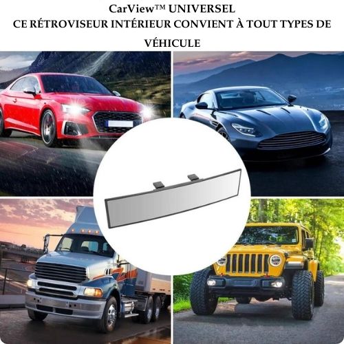 Rétroviseurs Intérieur Anti - éblouissement et grand angle / CarView™ - equipeauto64.com