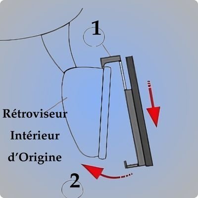 Rétroviseurs Intérieur Anti - éblouissement et grand angle / CarView™ - equipeauto64.com
